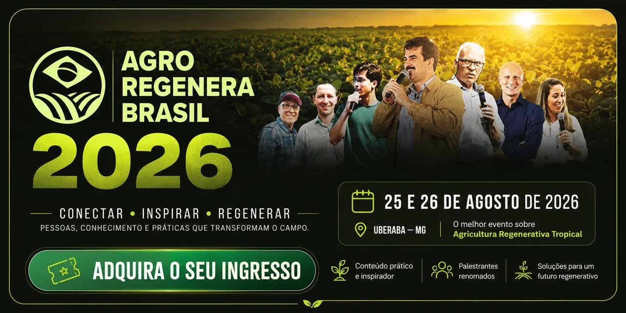 Agro Regenera Brasil 2026 — garanta seu ingresso